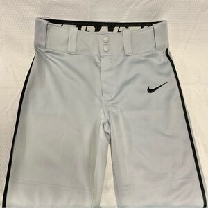 Nike Youth Baseball Pants | Gray with Black Trim | Youth M